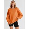 imageSHEWIN Womens Oversized Reverse Seam Sweatshirt Casual Long Sleeve Crewneck Lightweight Pullover Tops Loose SweatshirtsN Carrot
