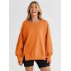 imageSHEWIN Womens Oversized Reverse Seam Sweatshirt Casual Long Sleeve Crewneck Lightweight Pullover Tops Loose SweatshirtsN Carrot