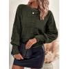 imageSHEWIN Womens Sweaters 2024 Casual Crewneck Long Sleeve Lightweight Checkered Knit Knit Pullover Sweater TopsB Dark Green