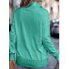 imageSHEWIN Womens Sweatshirt Casual Long Sleeve Lightweight Sweatshirts Button Loose Pullover TopsE Sea Green
