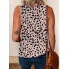 imageBiucly Womens Summer Crewneck Tank Top Casual Loose Sleeveless Tops ShirtsA Leopard Apricot