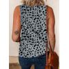 imageBiucly Womens Summer Crewneck Tank Top Casual Loose Sleeveless Tops ShirtsA Leopard Grey