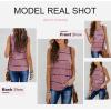 imageBiucly Womens Summer Crewneck Tank Top Casual Loose Sleeveless Tops ShirtsA Pink