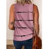 imageBiucly Womens Summer Crewneck Tank Top Casual Loose Sleeveless Tops ShirtsA Pink