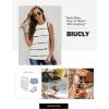 imageBiucly Womens Summer Crewneck Tank Top Casual Loose Sleeveless Tops ShirtsA White