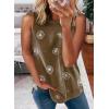 imageBiucly Womens Summer Crewneck Tank Top Casual Loose Sleeveless Tops ShirtsA1 Brown