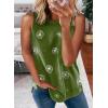 imageBiucly Womens Summer Crewneck Tank Top Casual Loose Sleeveless Tops ShirtsA1 Green
