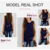 imageBiucly Womens Summer Crewneck Tank Top Casual Loose Sleeveless Tops ShirtsB Blue