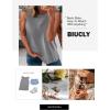 imageBiucly Womens Summer Crewneck Tank Top Casual Loose Sleeveless Tops ShirtsB Grey