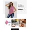 imageBiucly Womens Summer Crewneck Tank Top Casual Loose Sleeveless Tops ShirtsB Pink