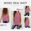 imageBiucly Womens Summer Crewneck Tank Top Casual Loose Sleeveless Tops ShirtsB Pink