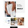 imageBiucly Womens Summer Crewneck Tank Top Casual Loose Sleeveless Tops ShirtsB White