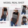imageBiucly Womens Summer Crewneck Tank Top Casual Loose Sleeveless Tops ShirtsE Black