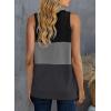 imageBiucly Womens Summer Crewneck Tank Top Casual Loose Sleeveless Tops ShirtsE Black