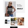 imageBiucly Womens Summer Crewneck Tank Top Casual Loose Sleeveless Tops ShirtsE Black