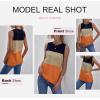 imageBiucly Womens Summer Crewneck Tank Top Casual Loose Sleeveless Tops ShirtsE Orange