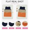 imageBiucly Womens Summer Crewneck Tank Top Casual Loose Sleeveless Tops ShirtsE Orange