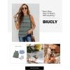 imageBiucly Womens Summer Crewneck Tank Top Casual Loose Sleeveless Tops ShirtsGrey