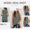 imageBiucly Womens Summer Crewneck Tank Top Casual Loose Sleeveless Tops ShirtsGrey