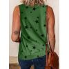 imageBiucly Womens Summer Crewneck Tank Top Casual Loose Sleeveless Tops ShirtsStar Green
