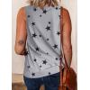 imageBiucly Womens Summer Crewneck Tank Top Casual Loose Sleeveless Tops ShirtsStar Grey
