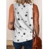imageBiucly Womens Summer Crewneck Tank Top Casual Loose Sleeveless Tops ShirtsStar White