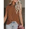 imageSHEWIN Womens Summer Crewneck Tank Tops Casual Ruffle Sleeveless Tops Shirts Spring Fashion 2025G Brown