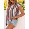 imageSHEWIN Womens Summer Crewneck Tank Tops Casual Ruffle Sleeveless Tops ShirtsB Orange