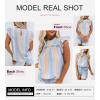 imageSHEWIN Womens Summer Crewneck Tank Tops Casual Ruffle Sleeveless Tops ShirtsB Sky Blue