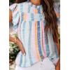 imageSHEWIN Womens Summer Crewneck Tank Tops Casual Ruffle Sleeveless Tops ShirtsC Blue