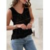 imageSHEWIN Womens Summer Tank Top for Women 2025 Trendy V Neck Crochet Sleeveless Shirts Sweater VestBlack