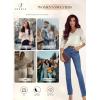 imageSHEWIN Womens Sweaters Casual Long Sleeve V Neck Lightweight Crochet Pullover Sweater TopsA White
