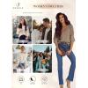 imageSHEWIN Womens Sweaters Casual Long Sleeve V Neck Lightweight Crochet Pullover Sweater TopsB Camel
