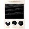 imageSHEWIN Womens Cardigans Casual 34 Short Sleeve Open Front Waffle Knit Lightweight Kimonos Cardigan Sweaters for WomenB Black