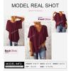 imageSHEWIN Womens Casual V Neck Loose 34 Bell Sleeve Chiffon Blouse Shirt Pleated Flowy Tunic TopsA Red