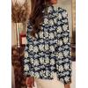 imageSHEWIN Womens Tops Casual V Neck Long Sleeve Shirts Floral Boho Blouses TunicsB Blue