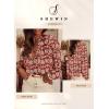 imageSHEWIN Womens Tops Casual V Neck Long Sleeve Shirts Floral Boho Blouses TunicsB Red