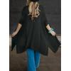 imageSHEWIN Cardigan Sweaters for Women 34 Sleeve Open Front Cover Up Crochet Lightweight Summer Cardigans SweaterB Black