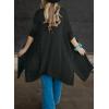imageSHEWIN Cardigan Sweaters for Women 34 Sleeve Open Front Cover Up Crochet Lightweight Summer Cardigans SweaterB Black