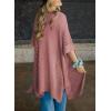 imageSHEWIN Cardigan Sweaters for Women 34 Sleeve Open Front Cover Up Crochet Lightweight Summer Cardigans SweaterB Fushia