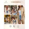 imageSHEWIN Cardigan Sweaters for Women 34 Sleeve Open Front Cover Up Crochet Lightweight Summer Cardigans SweaterB Khaki