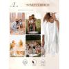 imageSHEWIN Cardigan Sweaters for Women 34 Sleeve Open Front Cover Up Crochet Lightweight Summer Cardigans SweaterB White