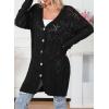 imageSHEWIN Cardigan Sweaters for Women Casual Lightweight Long Sleeve Open Front Crochet Cardigans SweaterB Black