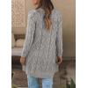 imageSHEWIN Cardigan Sweaters for Women Casual Lightweight Long Sleeve Open Front Crochet Cardigans SweaterB Gray