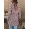 imageSHEWIN Cardigan Sweaters for Women Casual Lightweight Long Sleeve Open Front Crochet Cardigans SweaterB Purple