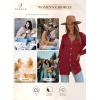 imageSHEWIN Cardigan Sweaters for Women Casual Lightweight Long Sleeve Open Front Crochet Cardigans SweaterB Red