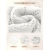 imageSHEWIN Cardigan Sweaters for Women Casual Lightweight Long Sleeve Open Front Crochet Cardigans SweaterB White