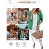 imageSHEWIN Cardigan Sweaters for Women Lightweight 34 Sleeve Cover Up Open Front Summer Cropped Crochet Cardigans SweaterB Bright Green