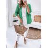 imageSHEWIN Cardigan Sweaters for Women Lightweight 34 Sleeve Cover Up Open Front Summer Cropped Crochet Cardigans SweaterB Bright Green
