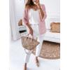 imageSHEWIN Cardigan Sweaters for Women Lightweight 34 Sleeve Cover Up Open Front Summer Cropped Crochet Cardigans SweaterB Orchid Bouquet